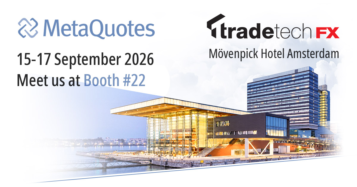 MetaQuotes 将在阿姆斯特丹举办的 TradeTech FX 2026 上展示 MetaTrader 5 机构级和 AI 就绪型外汇基础设施